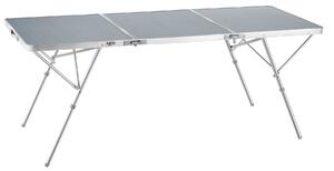Tectake tavolo pieghevole in alluminio jumbo con maniglia 180 x 70 x 70 cm