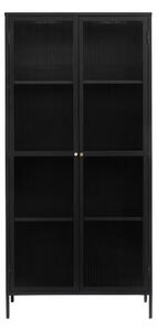 Vetrina in metallo nero 90x190 cm Bronco - Unique Furniture