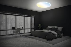 BRILONER - Plafoniera LED CCT, plafoniera LED retroilluminata, ultra piatta, dimmerabile, telecomando, bianco caldo, bianco neutro, bianco freddo, 480x30mm