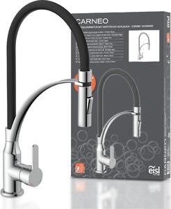 Miscelatore da cucina EISL con bocca soft-touch CARNEO cromo-nero