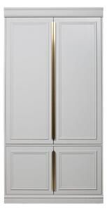 Armadio grigio chiaro in pino massiccio 110x215x62 cm Organize – WOOOD