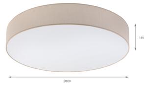 Brilagi - Plafoniera LED SIRIJA 6xE27/60W/230V diam. 80 cm beige