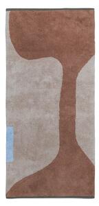 Passatoia lavabile in cotone color mattone e beige 70x150 cm Figura - Mette Ditmer Denmark