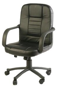 Poltrona direzionale con braccioli elevazione a gas 48x52xh 88 cm min- max 99 cm peso kg 15 colore nero