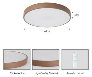 Brilagi - Plafoniera LED dimmerabile POOL LED/48W/230V 3000-6000K 40 cm marrone+telecomando