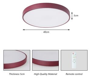 Brilagi-LED dimmerabile plafoniera POOL LED/48W/230V 3000-6000K 40 cm bordeaux+telecomando