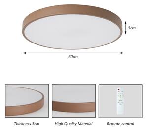 Brilagi - Plafoniera dimmerabile POOL LED/60W/230V 3000-6000K 60 cm marrone + telecomando