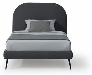 Letto Piazza e Mezza in Tessuto SYDNEY Grigio scuro
