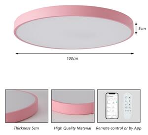 Brilagi-LED Lampada dimmerabile POOL SMART LED/128W/230V 100 cm Wi-Fi Tuya + telecomando rosa