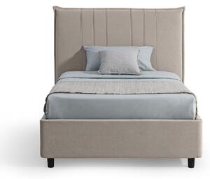 Letto con Contenitore Piazza e Mezzo BILBAO Beige