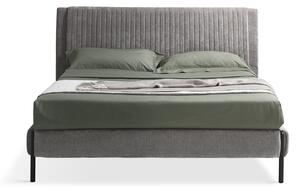 Letto Matrimoniale in Velluto MIAMI Grigio