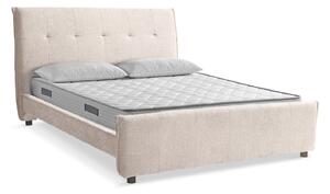 KIT Letto Matrimoniale DALLAS con Materasso FASHION 2.0 Beige