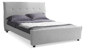 Letto Matrimoniale DALLAS in Tessuto Luxury Grigio