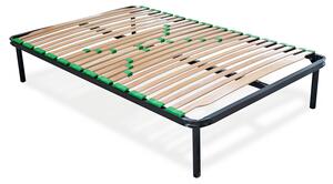 RETE LETTO A DOGHE IN LEGNO ORTOPEDICA MANGO 120x190 cm