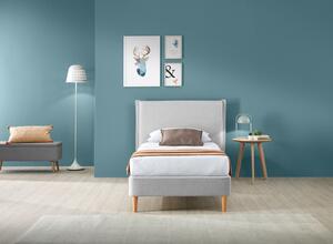 Letto PARIGI Grigio chiaro 90 x 200 cm