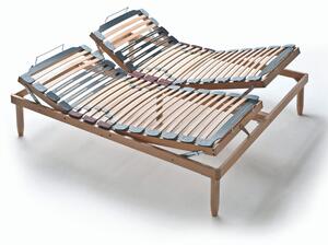 Rete in Legno Matrimoniale con Alzate Manuali separate Lemon 140x190 cm