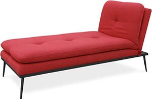Divano Modulare Componibile PILAR Rosso Chaise Longue