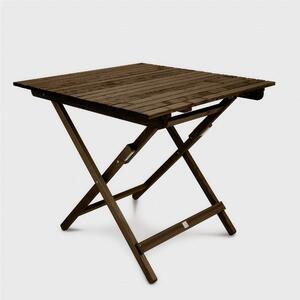 Tavolo pieghevole in legno di frassino colorazioni ZEUS-ES Apertura facilitata Dimensioni 81x84xh74 cm -peso 11,5 kg legno di frassino Tinto Noce Antico