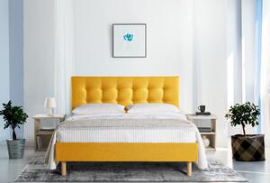 Letto LONDRA Giallo senape 160x190 cm