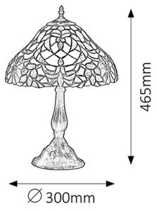 Rabalux 8090 - Lampada da tavolo Tiffany in vetro colorato MIRELLA 1xE27/60W/230V