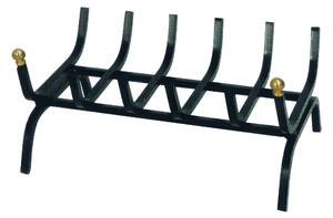 Brucia Legna in ferro Battuto Lunghezza 40 Pomoli In Ottone 6 Griglie Dimensioni 40x29 cm - lavorazione artigianale Italiana