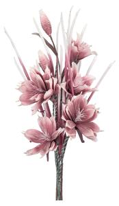 Composizione floreale GIGLI E ALOE ROSA 90-110 h 6 steli di fiori in lattice