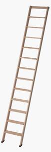 Scala da Appoggio UP 12 gradini Lunghezza 3,00 Mt in Faggio Massello Dimensioni 45x9x h 3,00 cm Peso 10,5 Kg colore legno Naturale