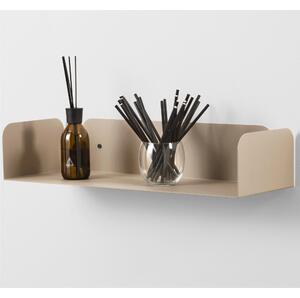 Mensola in metallo SMARTY da muro Minimal Dimensioni 60x20x h 12 cm Portata massima 17.8 kg in acciaio verniciato Beige RAL 1019