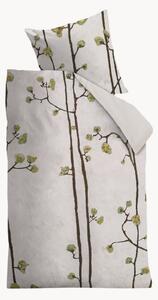 Set copripiumino in raso di cotone Plum Blossoms