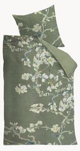 Set copripiumino in raso di cotone Blossoming
