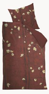 Set copripiumino in raso di cotone Plum Blossoms