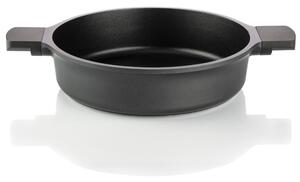 Casseruola Bassa due manici alluminio pressofuso ad alto spessore. �24 cm linea Cook e space adatta a tutte le fonti di calore anche induzione