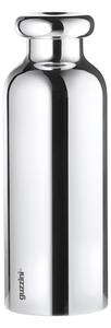 Borraccia termica in acciaio contenitore per liquidi 500 cc 14,8x3xh21 cm Mantiene 12 ore Caldo 24 ore Freddo colore Argento