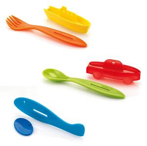 Set 3 posatine Traffic BIMBI set 3 pezzi cucchiaino, forchetta, coltello