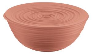 Contenitore con Coperchio, M Tierra riciclando bottiglie di plastica � 18xh7,6 cm - 1090cc Post Consumed Recycled Poliestereastic Terracotta