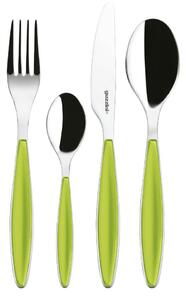 Posate Feeling 24 pezzi Colore Verde Mela in acciaio inox 18/10 AISI 420 di Altissima qualit� lavabili in lavastoviglie
