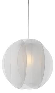 Lampadario a sospensione ALLEGRETTA � 40cm - Peso 2,9 kg 70W E27 HGS, 15 W LED Supporto dischi Paralume in metacrilato Trasparente Satinato
