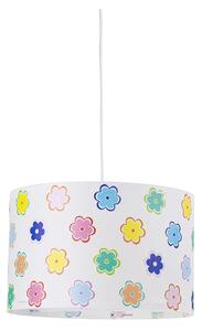 Sospensione Diametro 30 cm Cylinder Fiori,design Emporium realizzato in Polypropylene , cristallo acrilico , metallo, misure 30x30x21 cm