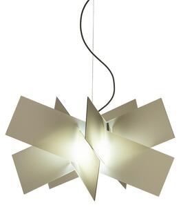 Lampadario a sospensione in Cristallo Acrilico KARTIKA BIG �70x h41 cm peso 2,7 kg supporto in metallo in metacrilato Fum� Marrone Satinato