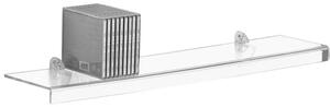 Mensola da muro in Cristallo acrilico PLANA Media Dimensioni 75x22 cm Portata max: 12 kg Trasparente, profondit� 22 cm Trasparente