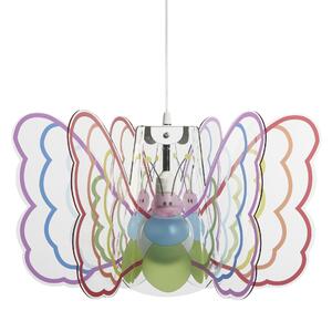 Lampada a sospensione per camerette Butterfly � 55xh 32 cm in metacrilato colorato multicolor