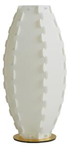 Lampada da Tavolo � 27xh57cm Signora Pina con paralume in polipropilene bianco perlato base Oro