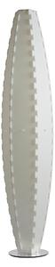 Piantana da Terra � 41xh185 cm Signora Pina Large con paralume in polipropilene bianco perlato base cromo