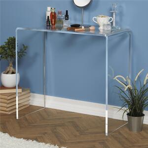 Consolle in metacrilato trasparente Spessore 1,5 cm ARMONIA UNO 80x33xh 75 cm MADE IN ITALY