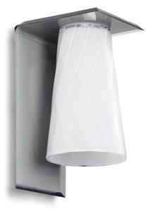 Applique da muro I Luce struttura e Paralume in metacrilato Dimensioni 15x15xh 22 cm- peso 0,800 kg colore grigio