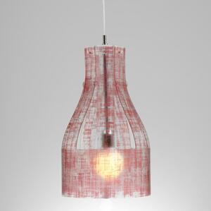 Lampadario a sospensione ATELIER �30xh56 cm luce Atelier paralume in policarbonato antiriflesso ROSSO