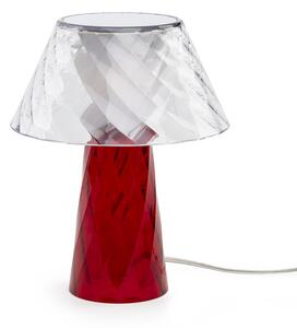 Lampada da Tavolo Abat-Jour in Metacrilato TATA 20x20x25h cm IP 20 Attacco G9 1xMAX 5 W Dotate di filo elettrico colore rosso