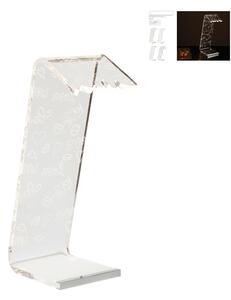 Lampada da Tavolo in polimetalcrilato corpo illuminante a LED 12x20x35 h cm -led 2 W - 24 volt incisioni Love