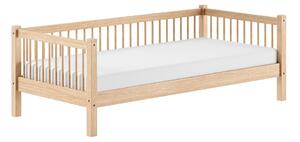 Letto da bambini di colore naturale in faggio massiccio con rete inclusa 90x200 cm Forrest – Vipack