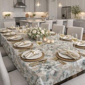 Tovaglia da tavola Fantasia floreale Botticelli Home con tovaglioli